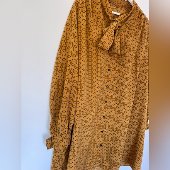 Womens primark Size 20 Tunic dress Mustard Long Sleeve - Picture 5 of 5